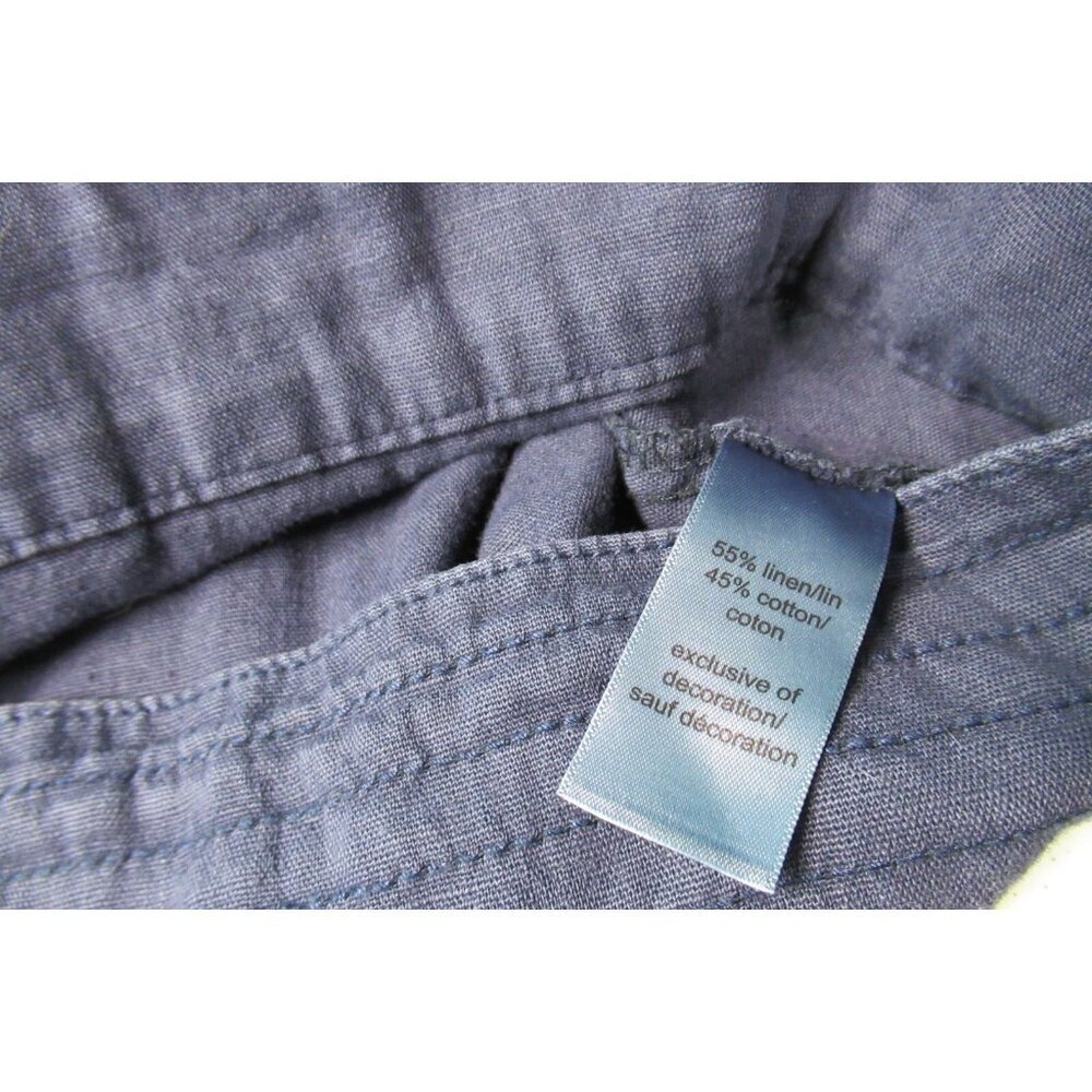 Maurices Top 3X Navy Blue Long Sleeve Shirt Jacket Women's Snap Closure - Picture 6 of 7